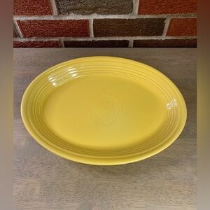 Fiesta Ware Daffodil Yellow Serving Platter 13.5” Homer Laughlin